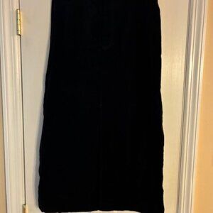 Maren Sport Women's Vintage Black Brushed Cotton Maxi Long Slit Skirt Size 12